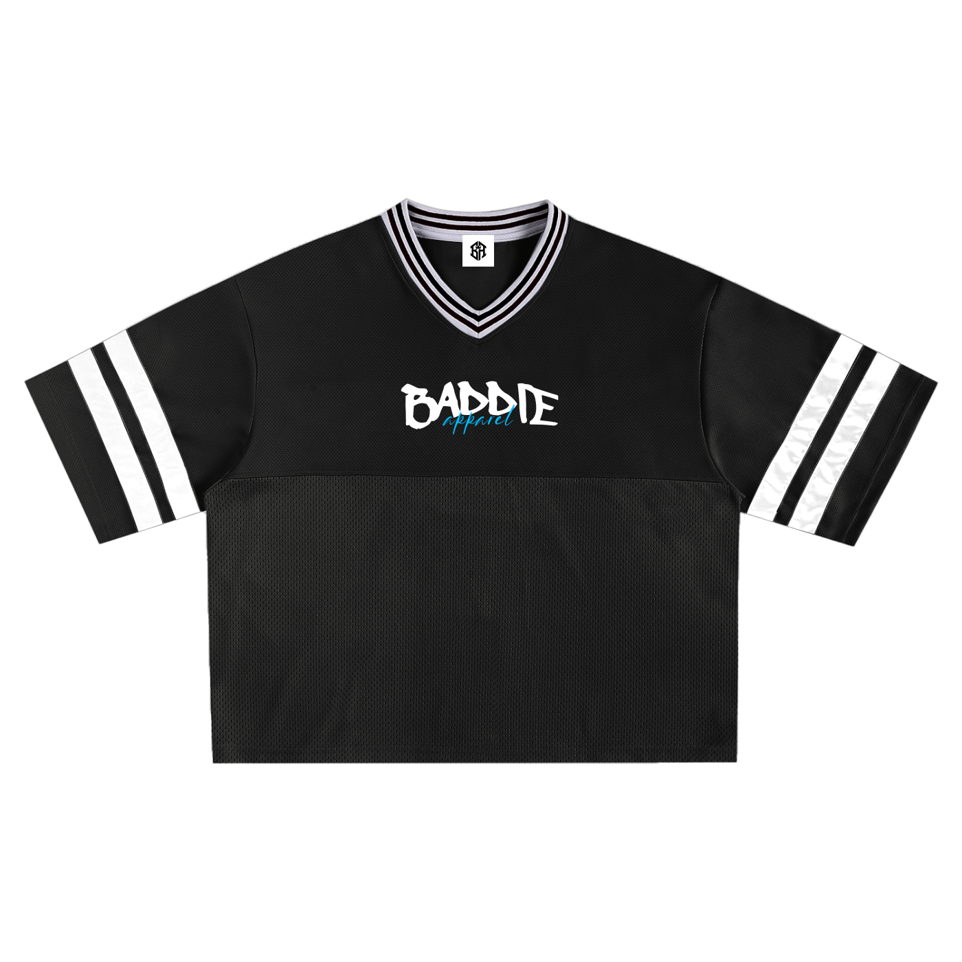 Taped Mesh Boxy T-Shirt