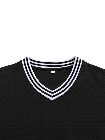 Taped Mesh Boxy T-Shirt